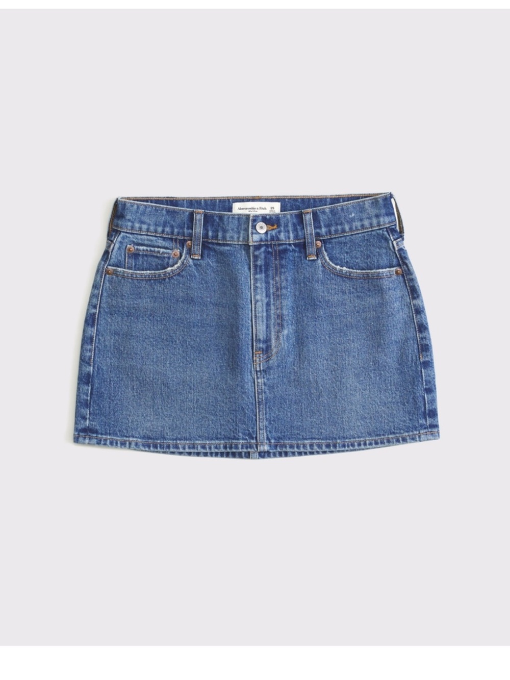Abercrombie & Fitch Classic Denim Mini Skirt - Blue